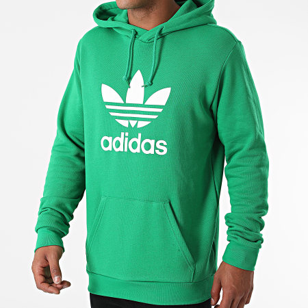 Adidas Originals - Sweat Capuche Trefoil H06668 Vert