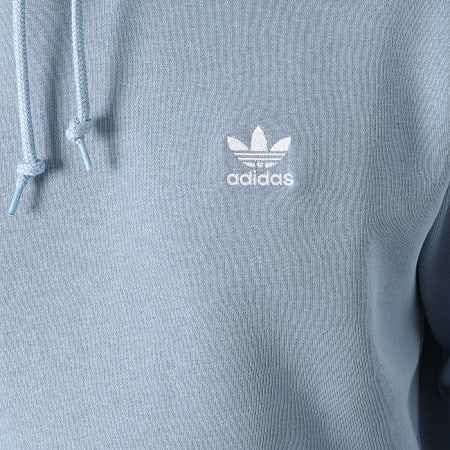 Adidas Originals - Sweat Capuche A Bandes 3 Stripes H06678 Bleu Clair