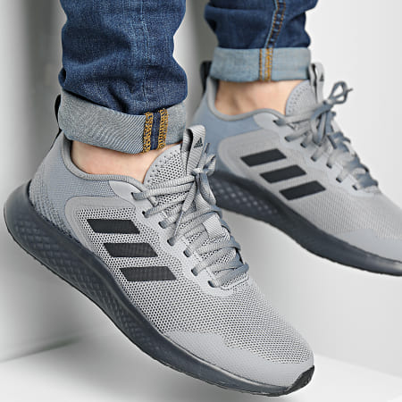Adidas Sportswear - Baskets Fluid Street GZ2718 Grey Carbon Core Black