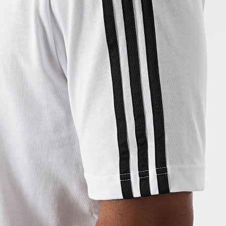 Adidas Sportswear - Tee Shirt A Bandes 3 Stripes GL3733 Blanc