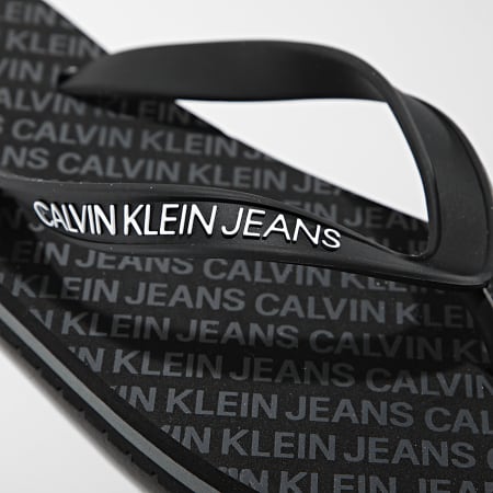 Calvin Klein - Tongs Institutional All Over Print 00574 Black
