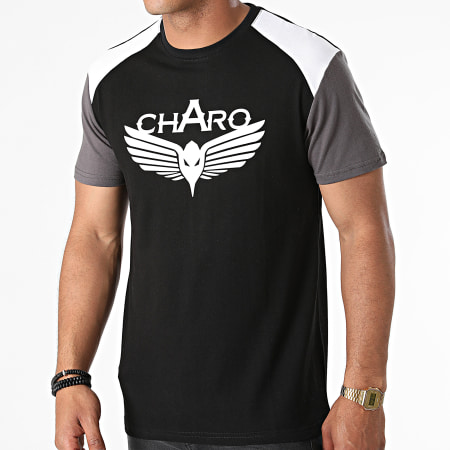 Charo - Tee Shirt Beamer Noir Gris