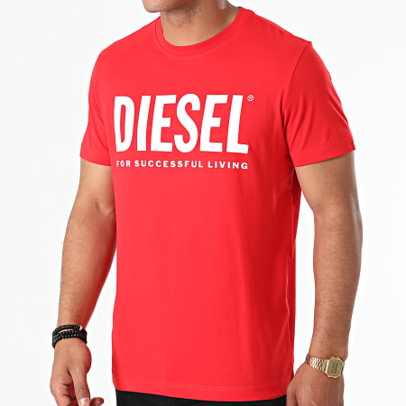 Diesel - Tee Shirt Diegos Ecologo A02877-0AAXJ Rouge