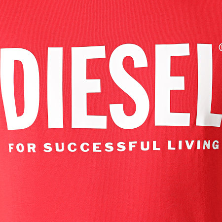 Diesel - Tee Shirt Diegos Ecologo A02877-0AAXJ Rouge