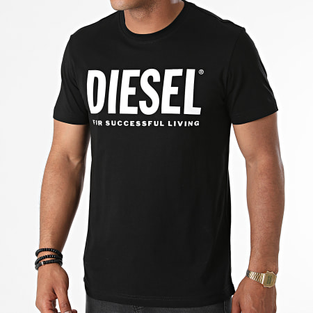 Diesel - Tee Shirt Diegos Ecologo A02877-0AAXJ Noir