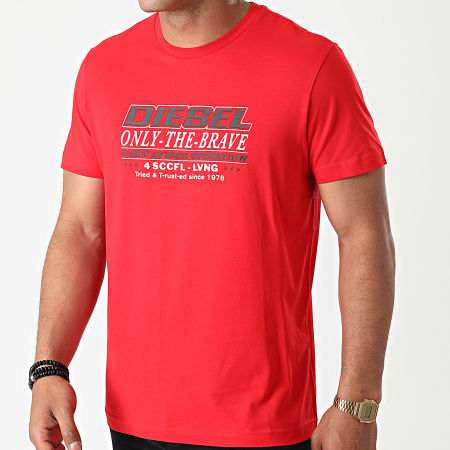 Diesel - Camiseta Diegos K20 A02970-0GRAI Rojo