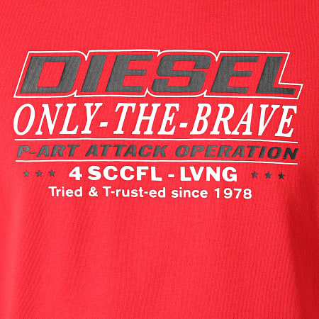 Diesel - Diegos K20 Tee Shirt A02970-0GRAI Rosso