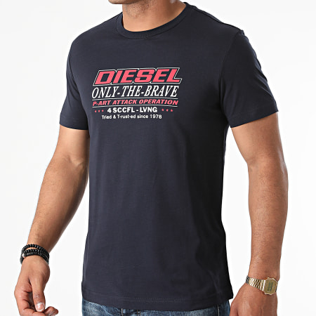 Diesel - Tee Shirt Diegos K20 A02970-0GRAI Bleu Marine
