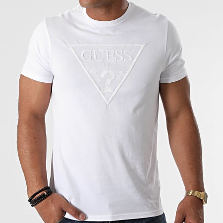 Guess - Tee Shirt M0BI1J-R9YK0 Blanc