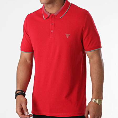 Guess - Polo Manches Courtes M1YP60-K7O61 Rouge