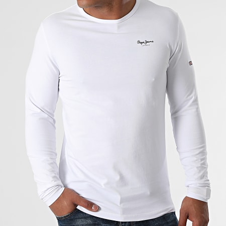 Pepe Jeans - Tee Shirt Manches Longues Original Basic 2 Blanc