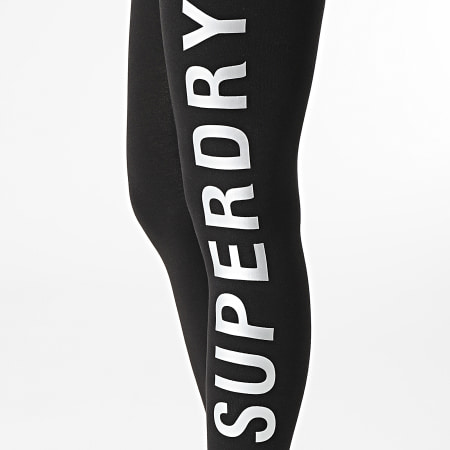 Superdry - Legging Femme Essential Noir Argent