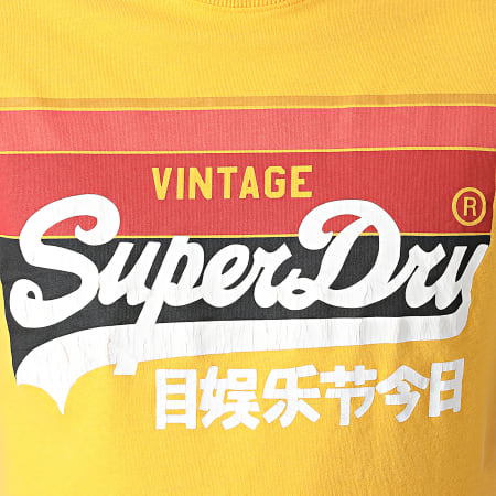 Superdry - Tee Shirt VL Cali Stripe M1011000A Jaune