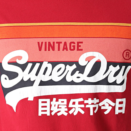 Superdry - Maglietta manica lunga Vintage Logo Cali M6010455A Rosso
