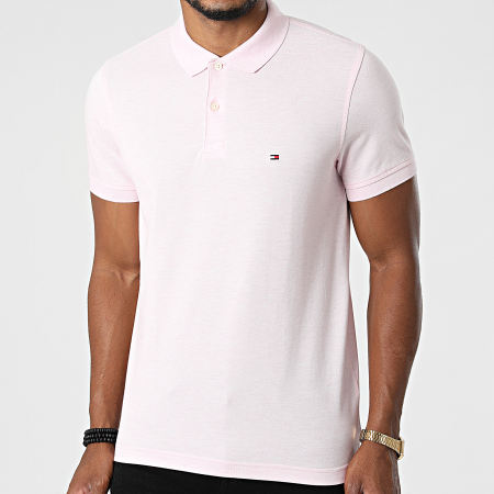 Tommy Hilfiger - Polo Manches Courtes Slim Tommy Heather 3083 Rose