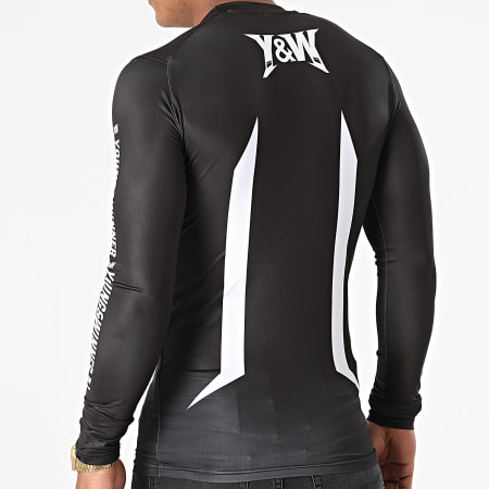 Y et W - Tee Shirt De Sport Manches Longues Haut Training Noir