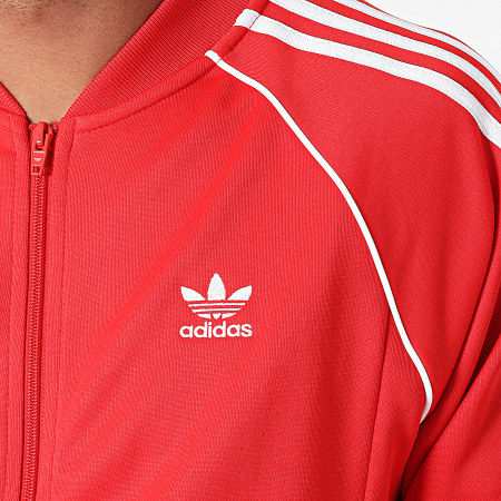 Adidas Sportswear - Veste Zippée A Bandes H06711 Rouge