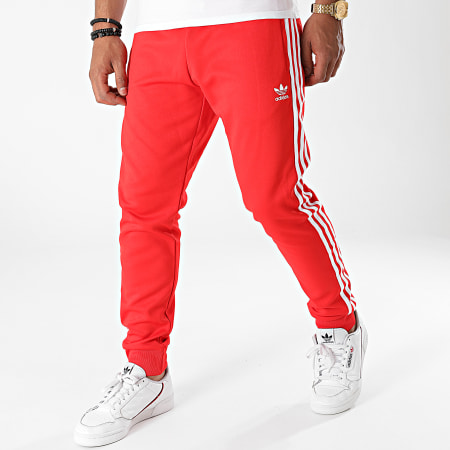 Adidas Originals - Pantalon Jogging A Bandes H06713 Rouge