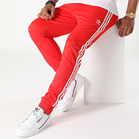 Adidas Originals - Pantalon Jogging A Bandes H06713 Rouge