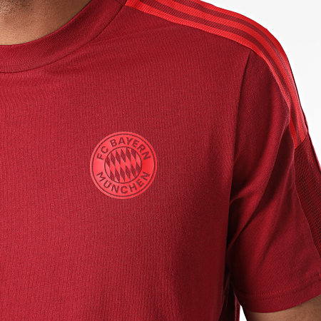 Adidas Performance - Tee Shirt A Bandes FC Bayern GR0626 Bordeaux