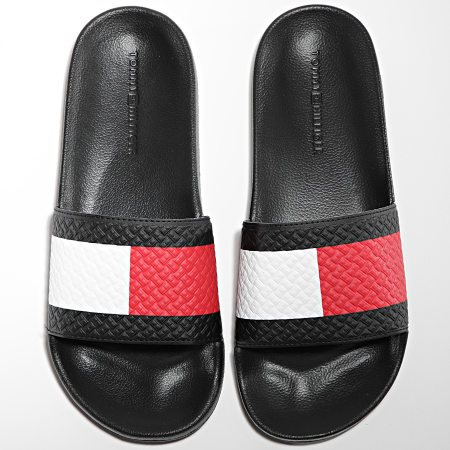 Tommy Hilfiger - Claquettes Embossed Flag 3643 Black