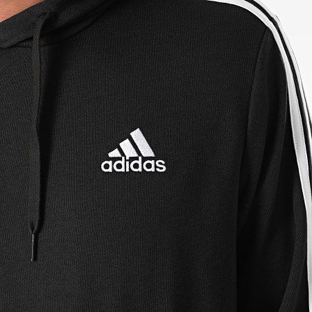 Adidas Sportswear - Sweat Capuche A Bandes GK9062 Noir