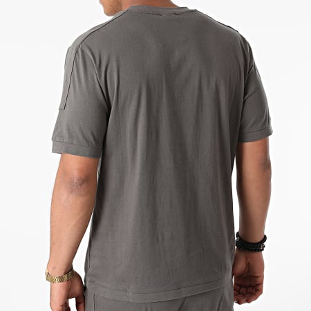 Classic Series - AD003 Conjunto de camiseta y pantalón corto gris carbón