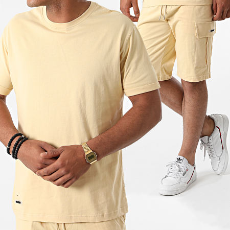 Classic Series - AD005 Set corto di magliette giallo chiaro