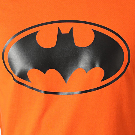 DC Comics - Tee Shirt Logo Orange Noir