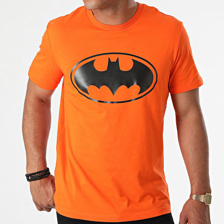DC Comics - Tee Shirt Logo Orange Noir