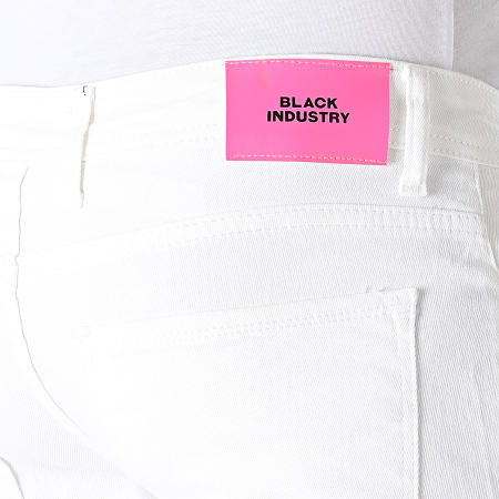 Black Industry - Short Jean 5001 Blanc