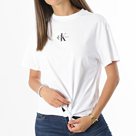 Camiseta blanca calvin klein mujer discount