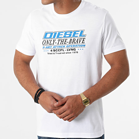 Diesel - Tee Shirt Diegos K20 A02970-0GRAI Blanc