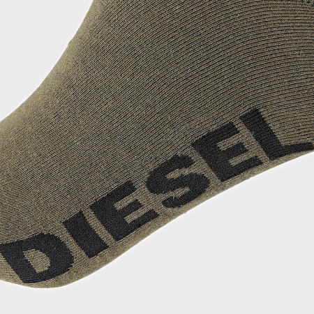 Diesel - Lot De 3 Paires De Chaussettes Basses 00SI8H-0JAXU Noir Vert Kaki