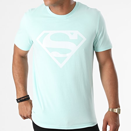 DC Comics - Tee Shirt Logo Mint Blanc