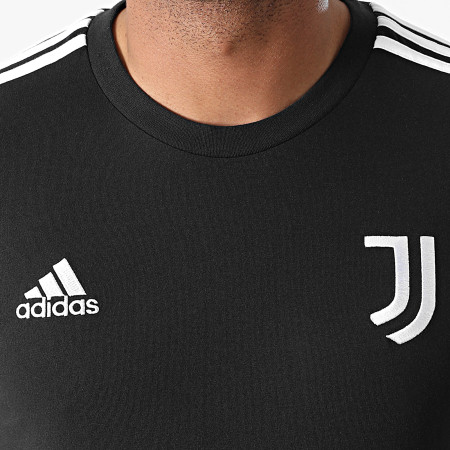 Adidas Performance - Tee Shirt A Bandes Juventus 3 Stripes GR2933 Noir