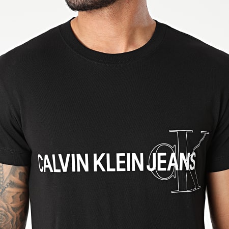 Calvin Klein - Tee Shirt Institutional Seasonal Graphic 8208 Noir