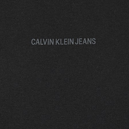 Calvin Klein - Tee Shirt A Bandes Logo Jacquard 8456 Noir