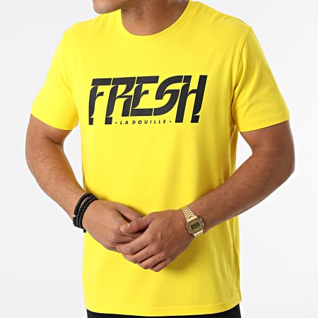 Fresh La Douille - Maglietta con logo giallo e nero
