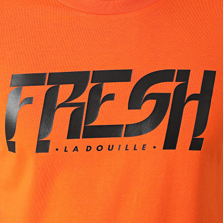 Fresh La Douille - Maglietta con logo arancione nero