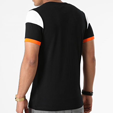 LBO - Tee Shirt Tricolore 1854 Noir Blanc Orange