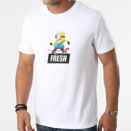 Les Minions - Tee Shirt Fresh Blanc