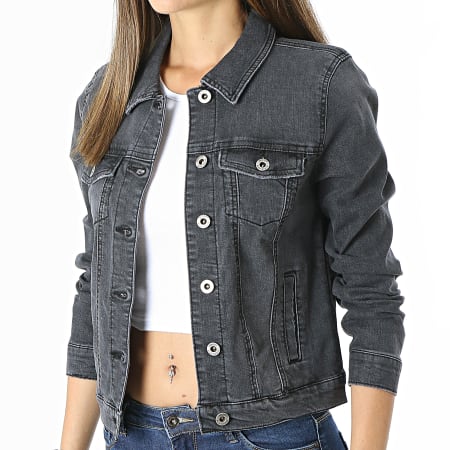 Only - Chaqueta Jean Mujer Dina Gris Antracita