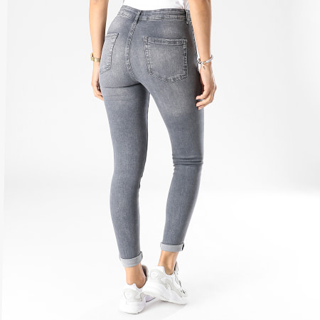 Only - Skinny Jeans Mujer Blush Life Legging Gris