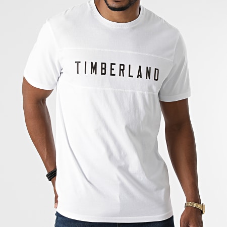 Timberland - Tee Shirt Block Branded A2G4D Blanc