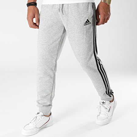 Adidas Sportswear - Pantalon Jogging A Bandes 3 Stripes GK8889 Gris Chiné