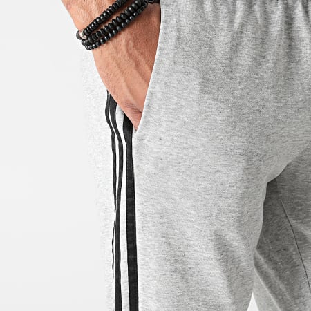 Adidas Sportswear - Pantalon Jogging A Bandes 3 Stripes GK8889 Gris Chiné