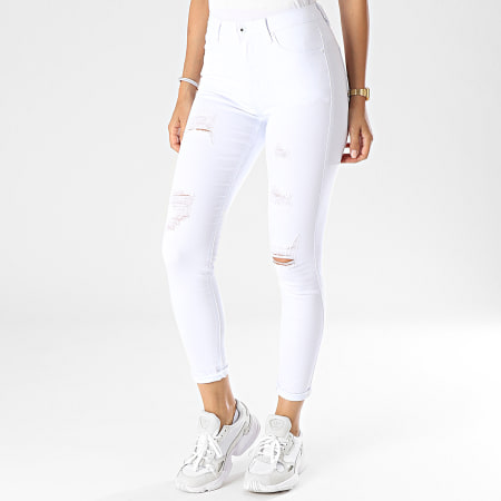 Girls Outfit - Jean Skinny Femme G2133 Blanc