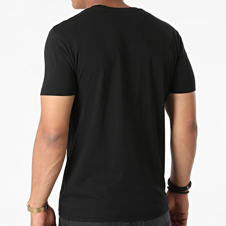 Luxury Lovers - Tee Shirt Colored Rose Chest Noir