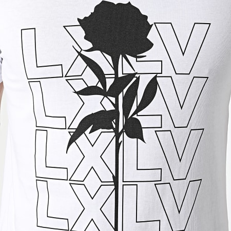 Luxury Lovers - Maglietta Ripetizione Rosa Bianco